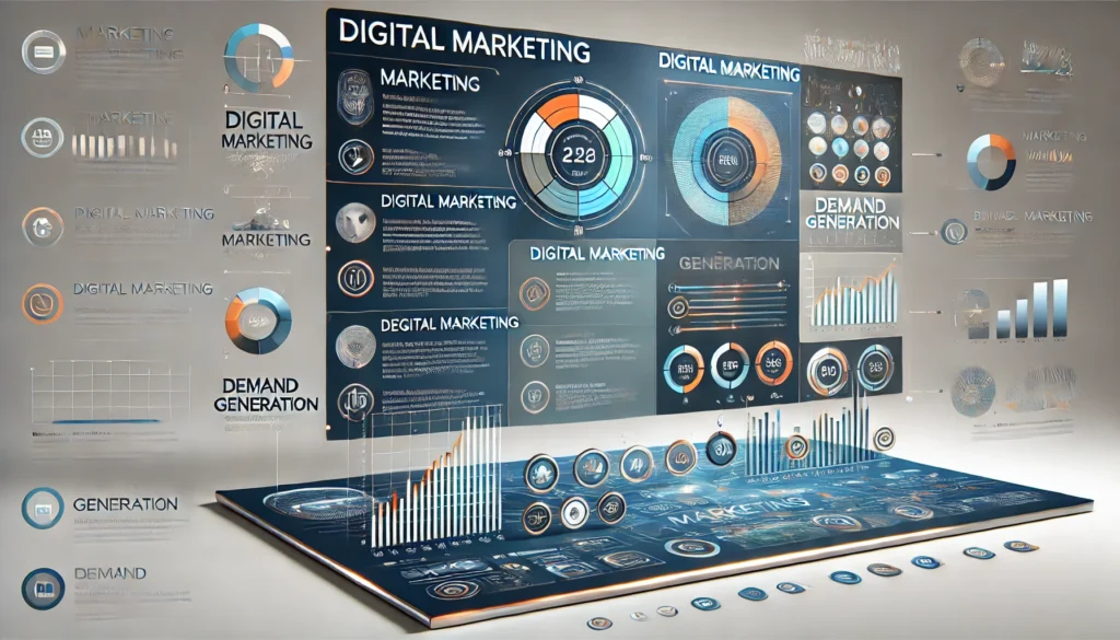 resentation slide for Marketing, Digital Marketing, and Demand Generation