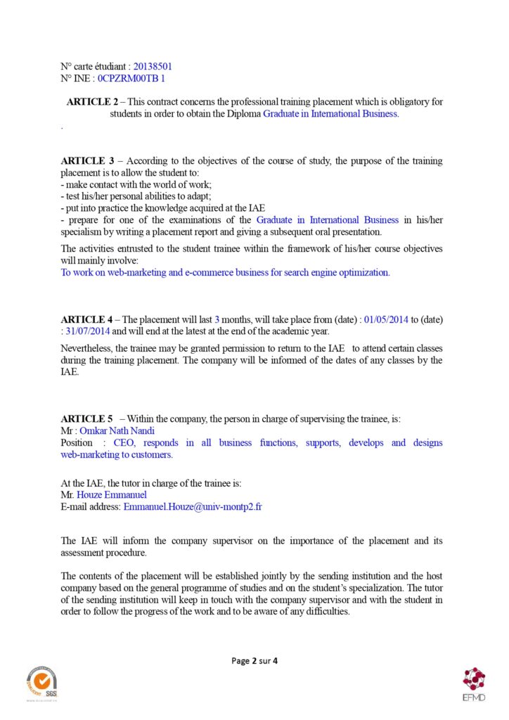 IAE Montepellier Mentorship